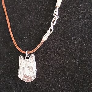 Silver Wolf Pendant Necklace